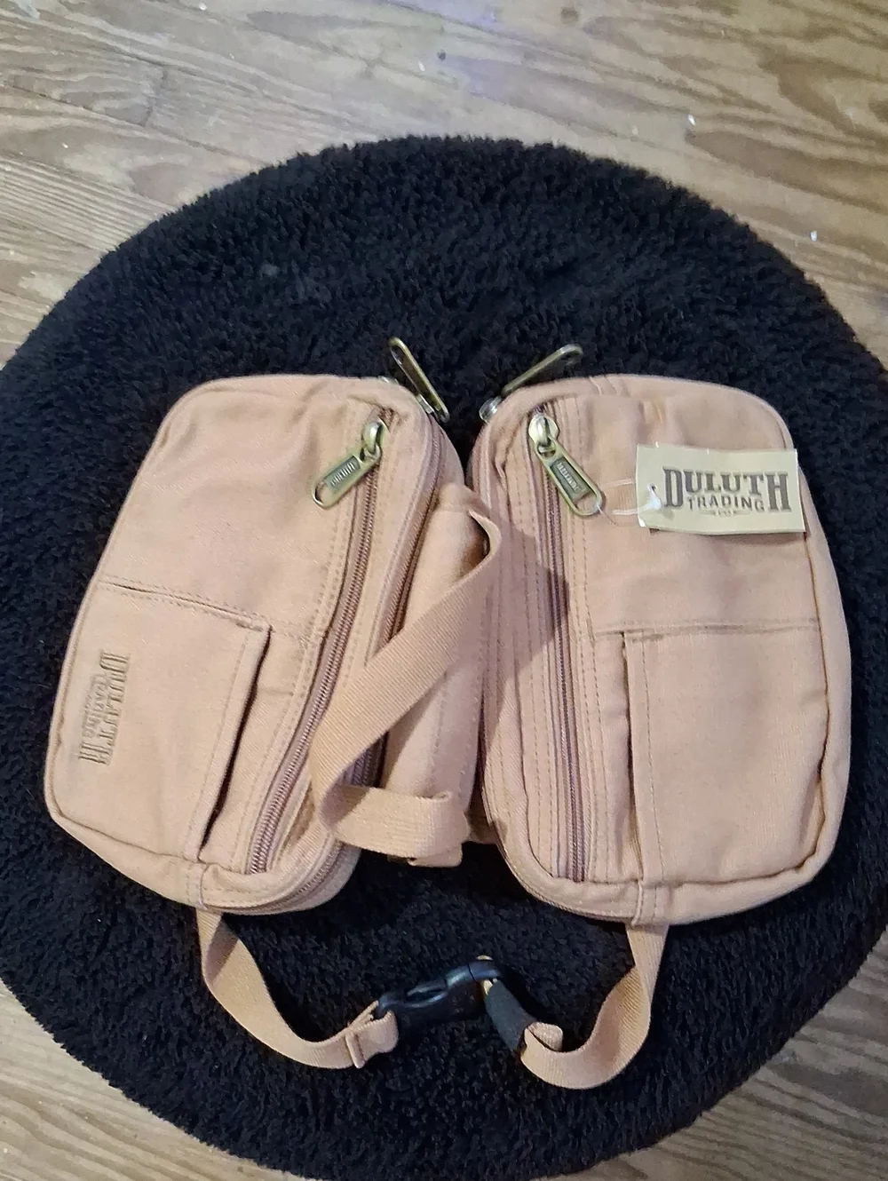 Duluth Trading Co. Canvas Dual-Pouch Medium Dog Treat Bag